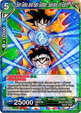 Son Goku and Son Gohan, Saiyans of Earth DB1-091