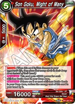 Son Goku, Might of Many DB1-001