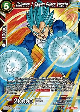 Universe 7 Saiyan Prince Vegeta [ShatterFoil] TB1-004