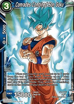 Comrades Combined Son Goku [Foil] EX01-01