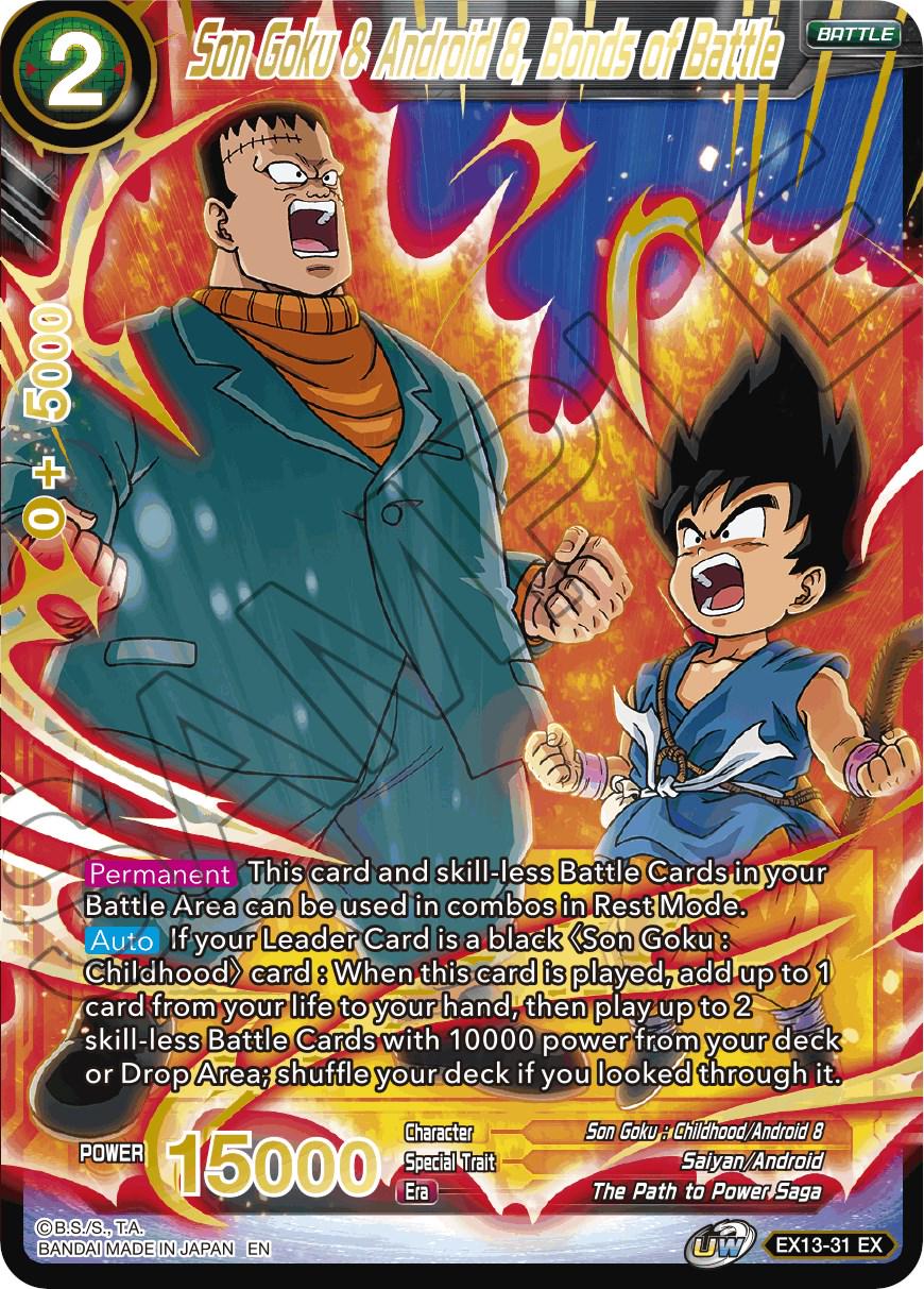 Son Goku & Android 8, Bonds of Battle EX13-31