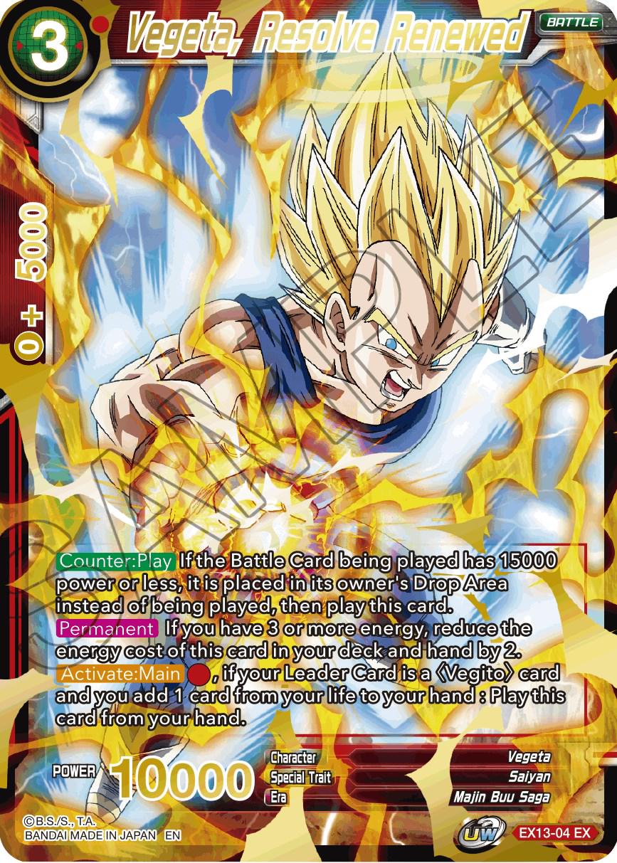 Vegeta, Resolve Renewed EX13-04