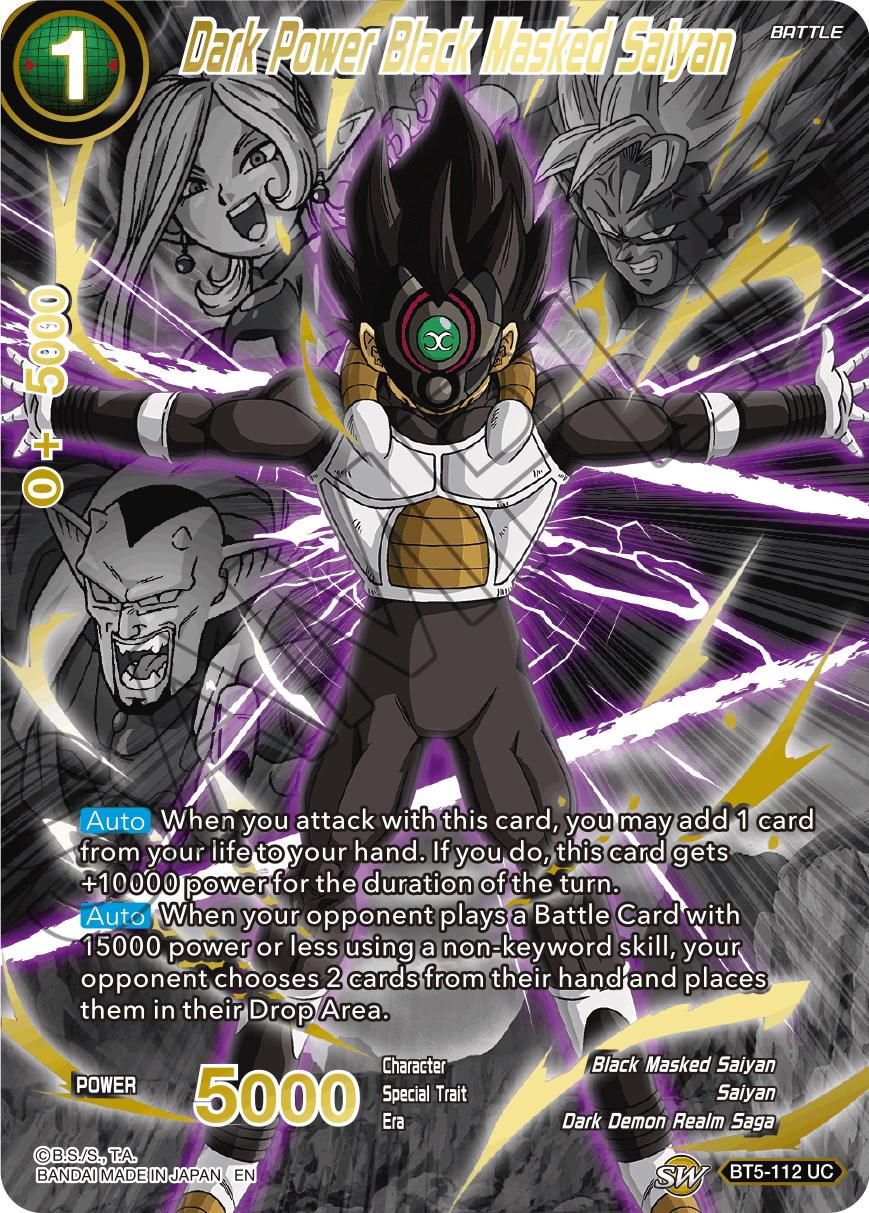 Dark Power Black Masked Saiyan [Alternate Art] BT5-112