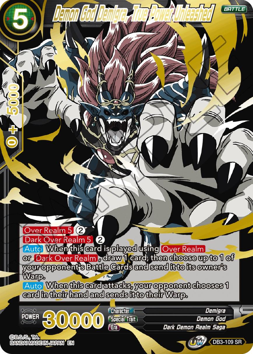 Demon God Demigra, True Power Unleashed [Alternate Art] DB3-109
