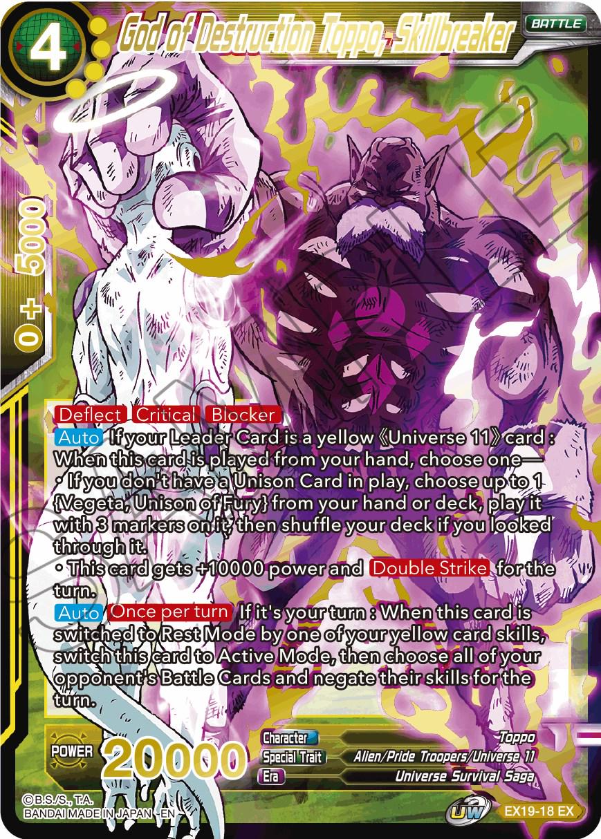 God of Destruction Toppo, Skillbreaker EX19-18
