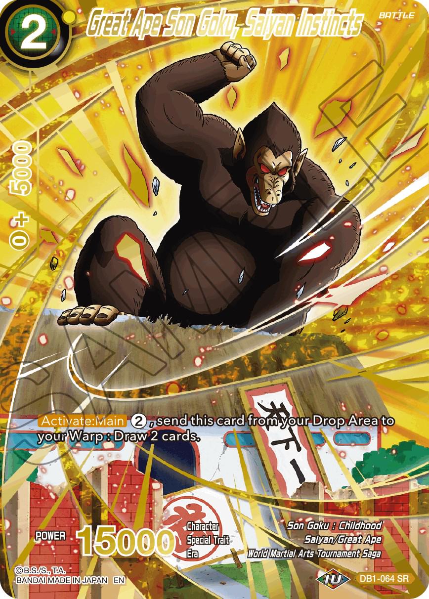 Great Ape Son Goku, Saiyan Instincts [Alternate Art] DB1-064