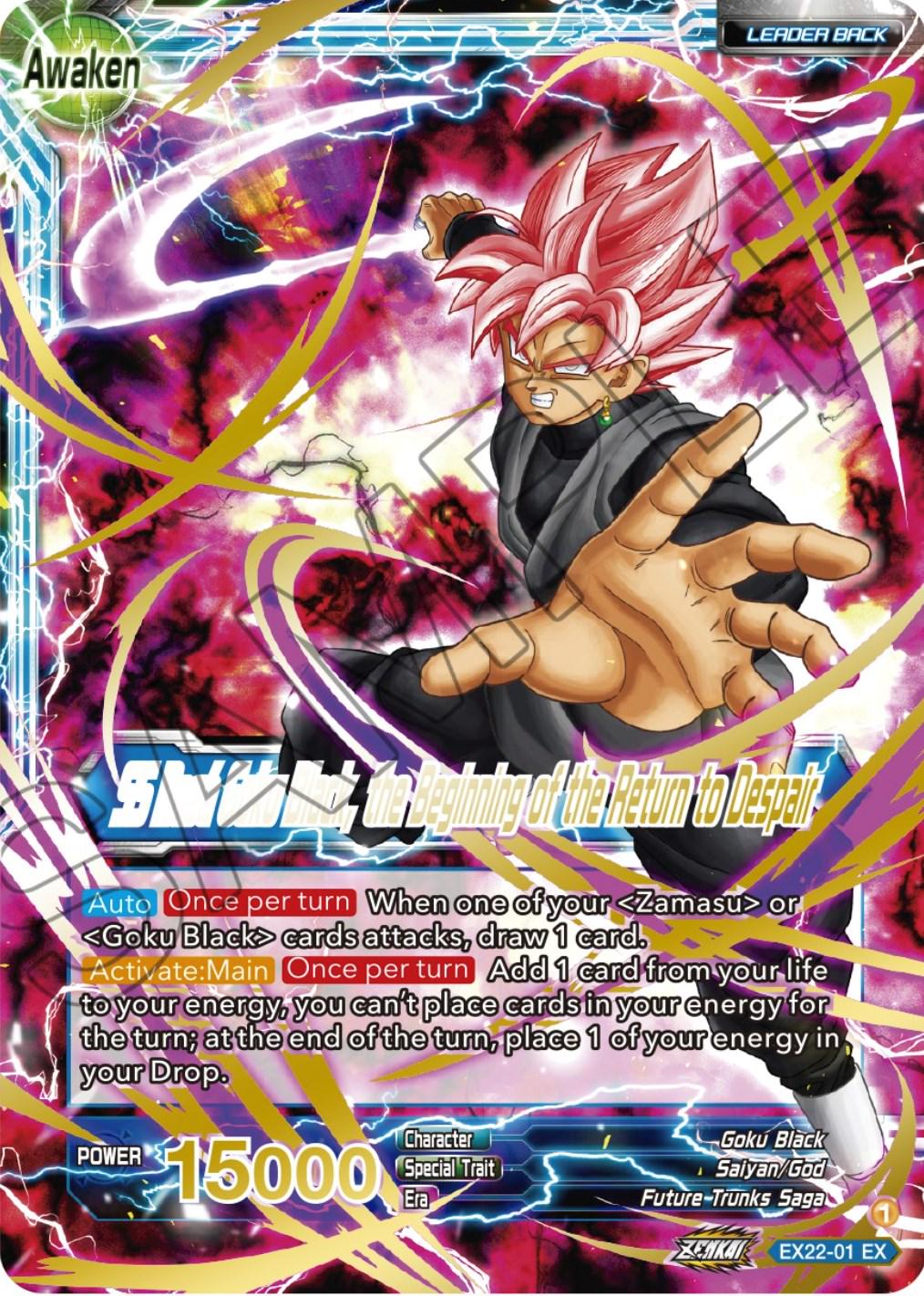 Goku Black // SS Rose Goku Black, the Beginning of the Return to Despair [Gold Stamped Foil] EX22-01