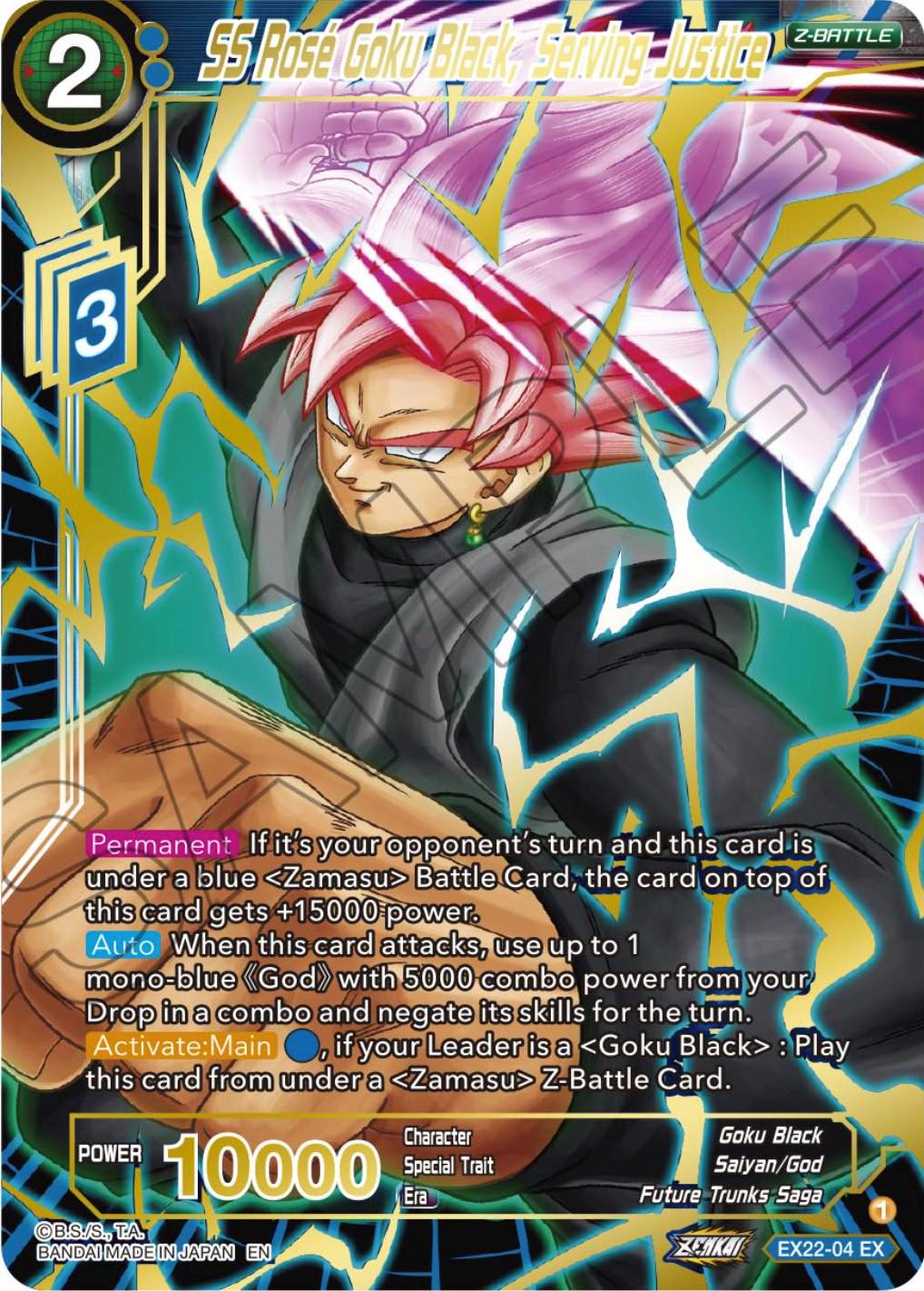 SS Rose Goku Black, Serving Justice [Gold Stamped Foil] EX22-04