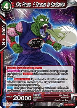 King Piccolo, 5 Seconds to Eradication DB3-014