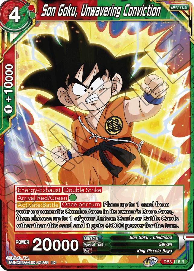Son Goku, Unwavering Conviction DB3-116