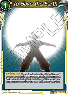 To Save the Earth DB3-099