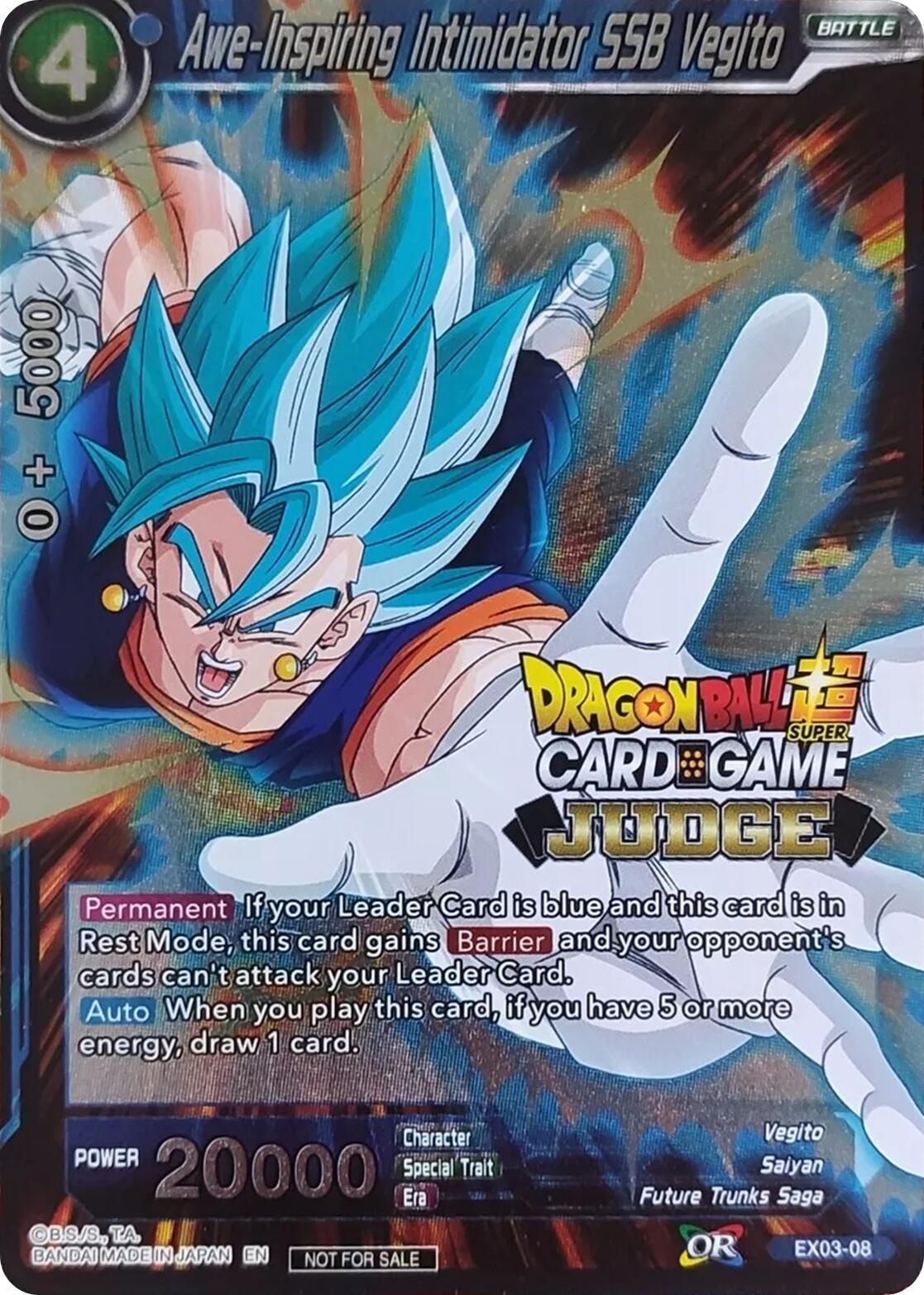 Awe-Inspiring Intimidator SSB Vegito EX03-08