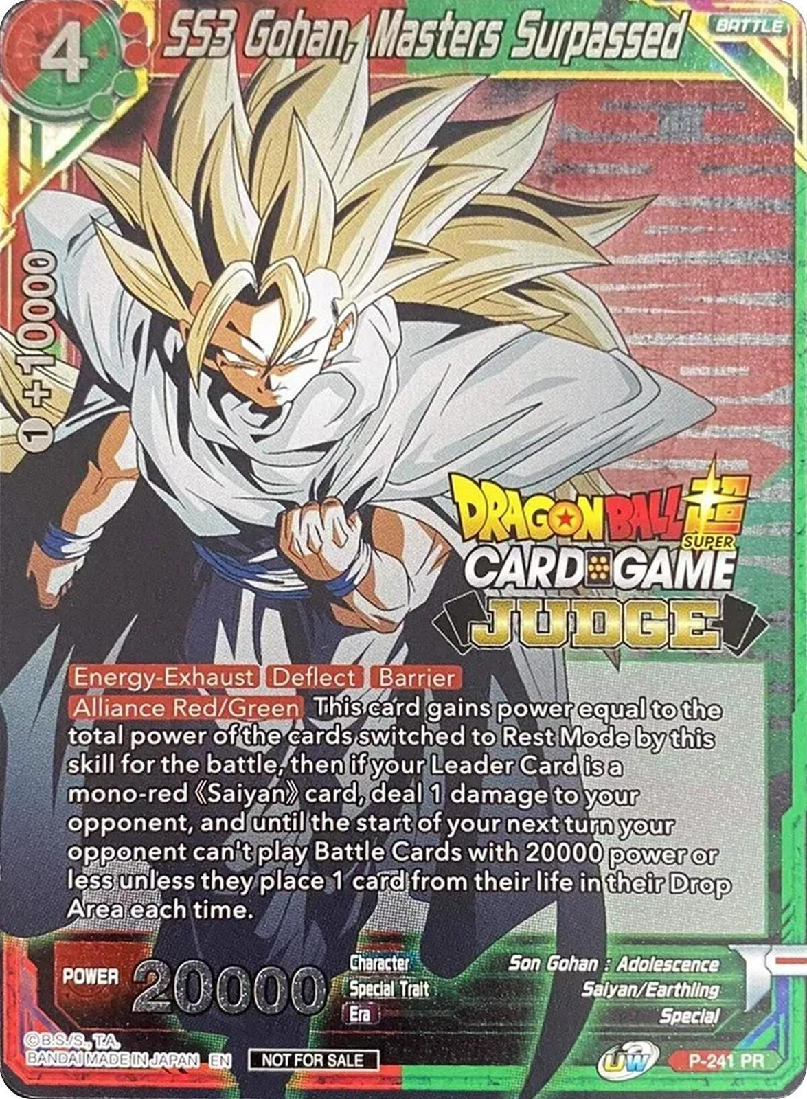 SS3 Gohan, Masters Surpassed [Foil] P-241