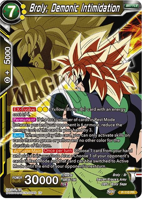 Broly, Demonic Intimidation P-110