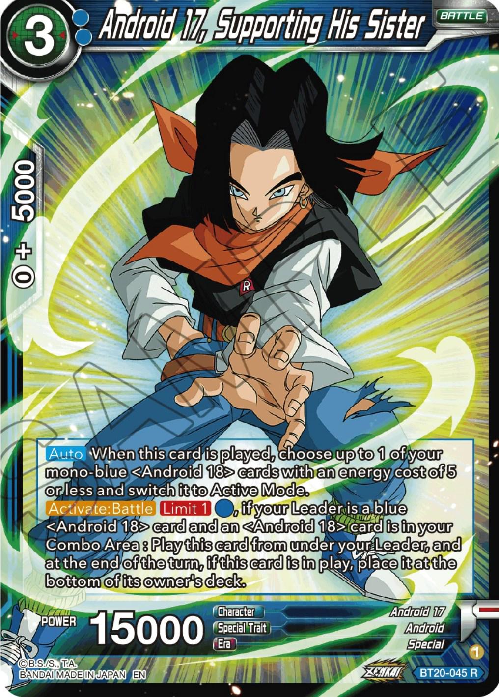 Android 17, Supporting His Sister BT20-045
