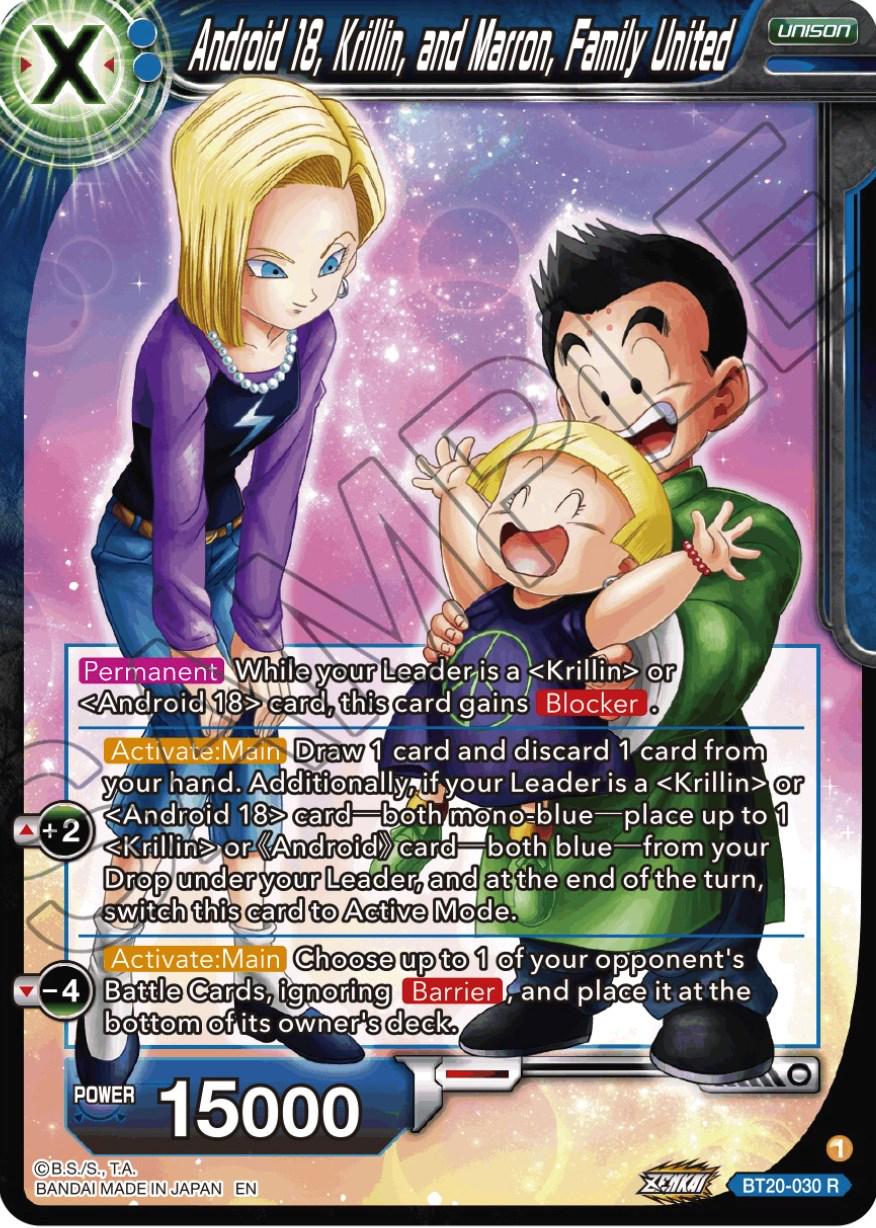 Android 18, Krillin, and Maron, Family United BT20-030