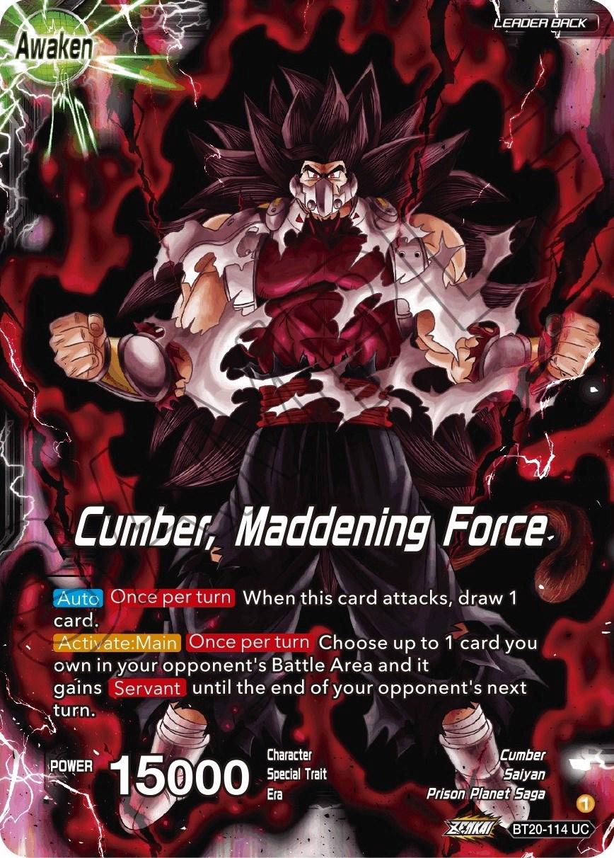 Evil Saiyan // Cumber, Maddening Force BT20-114
