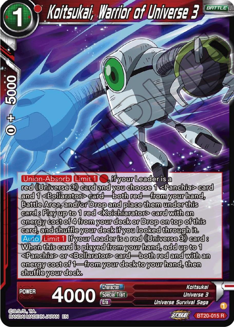Koitsukai, Warrior of Universe 3 BT20-015
