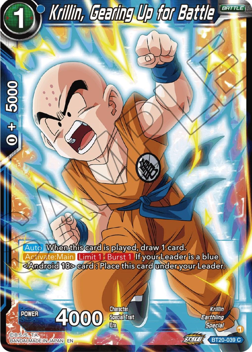 Krillin, Gearing Up for Battle BT20-039