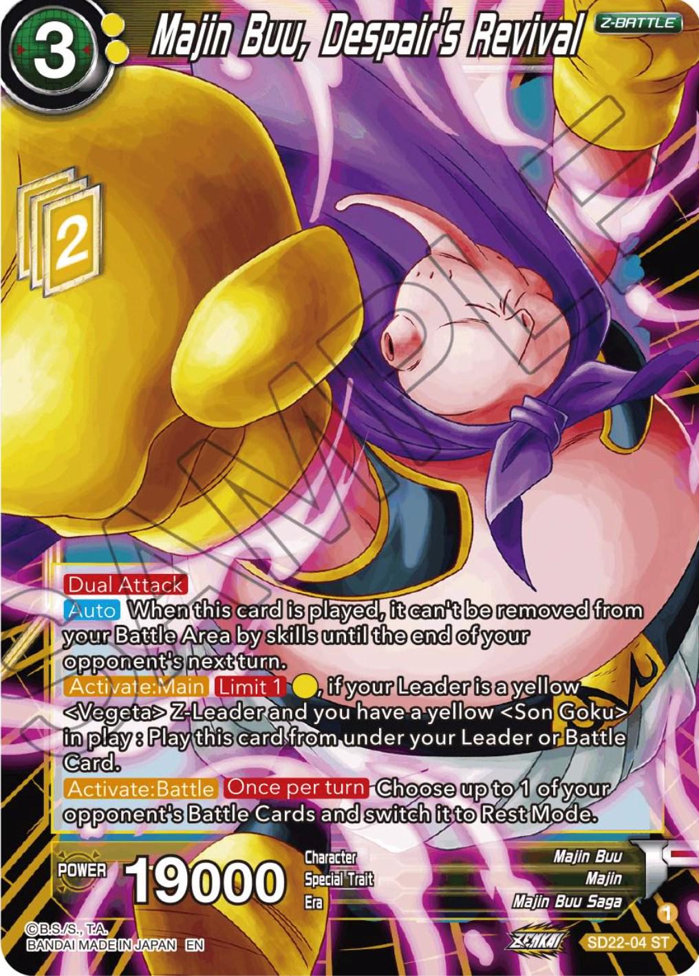 Majin Buu, Despair's Revival SD22-04