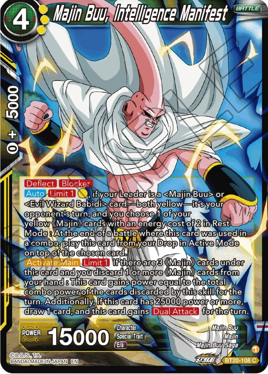 Majin Buu, Intelligence Manifest BT20-108