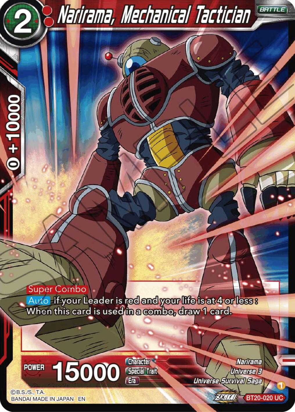 Narirama, Mechanical Tactician BT20-020