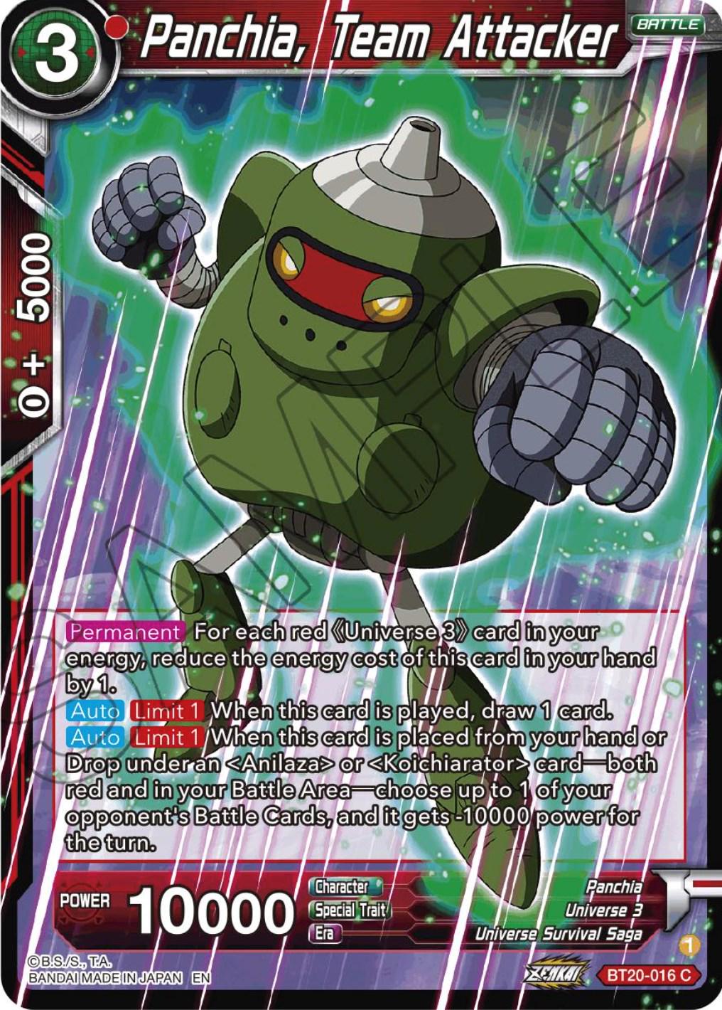 Panchia, Team Attacker BT20-016