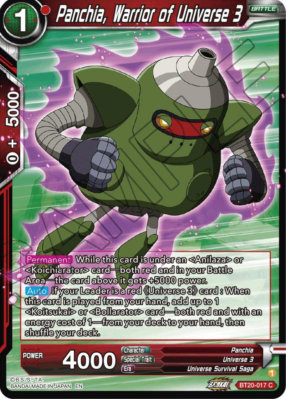 Panchia, Warrior of Universe 3 BT20-017