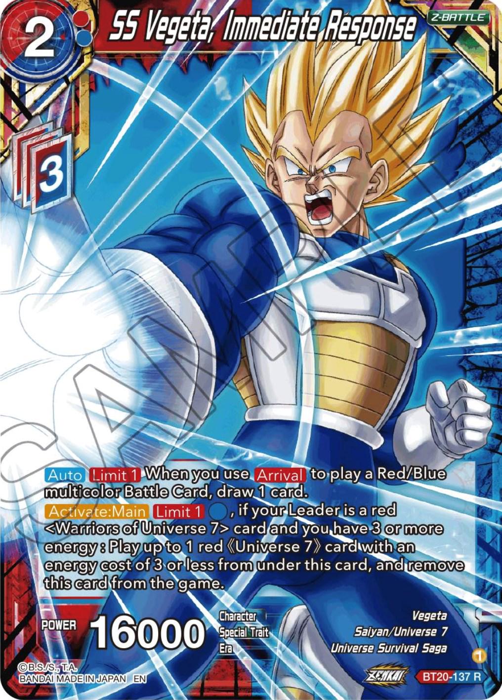 SS Vegeta, Immediate Response BT20-137
