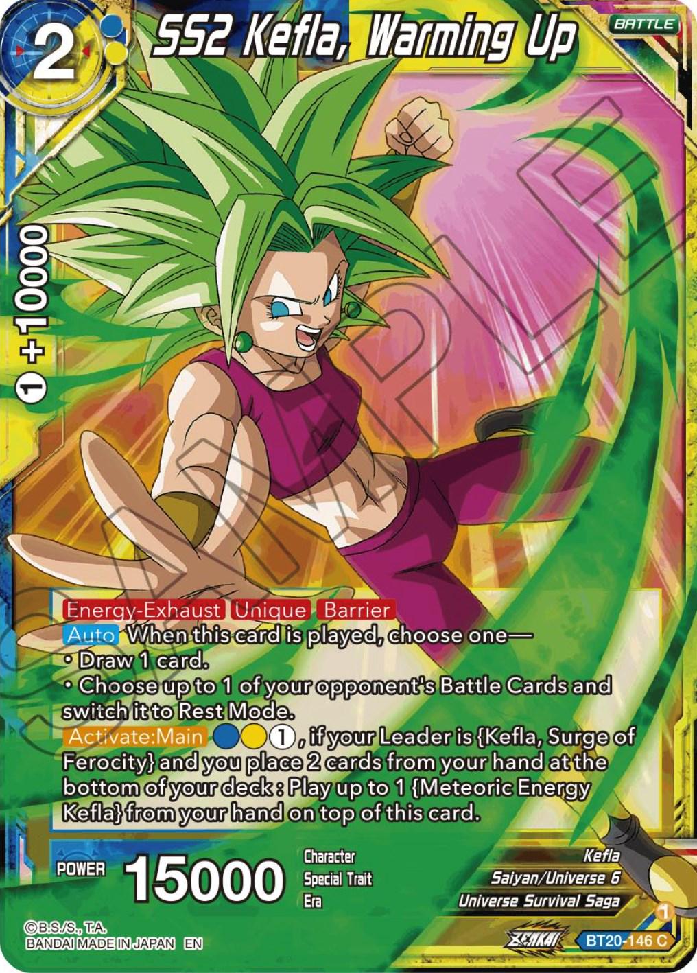 SS2 Kefla, Warming Up BT20-146