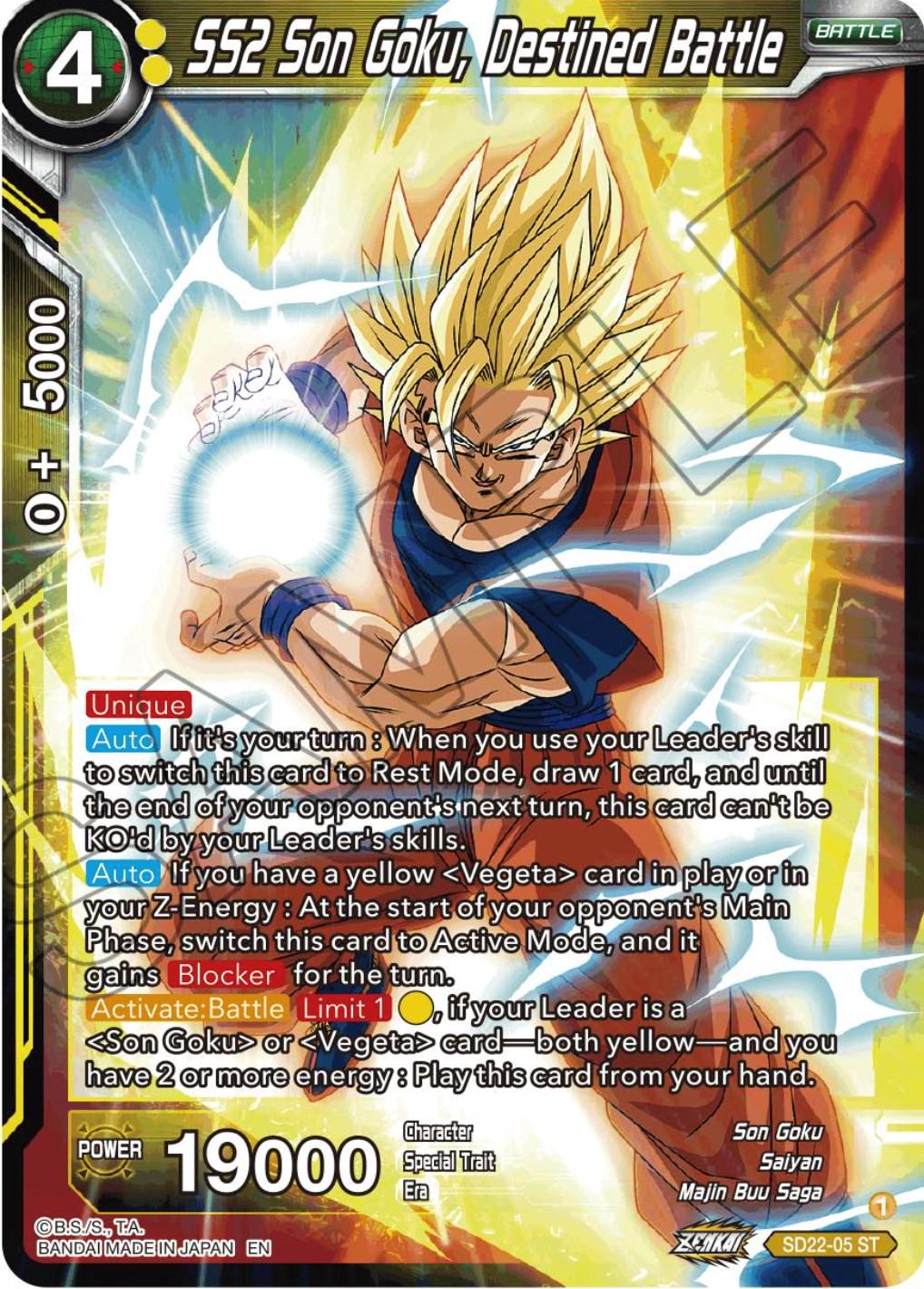 SS2 Son Goku, Destined Battle SD22-05