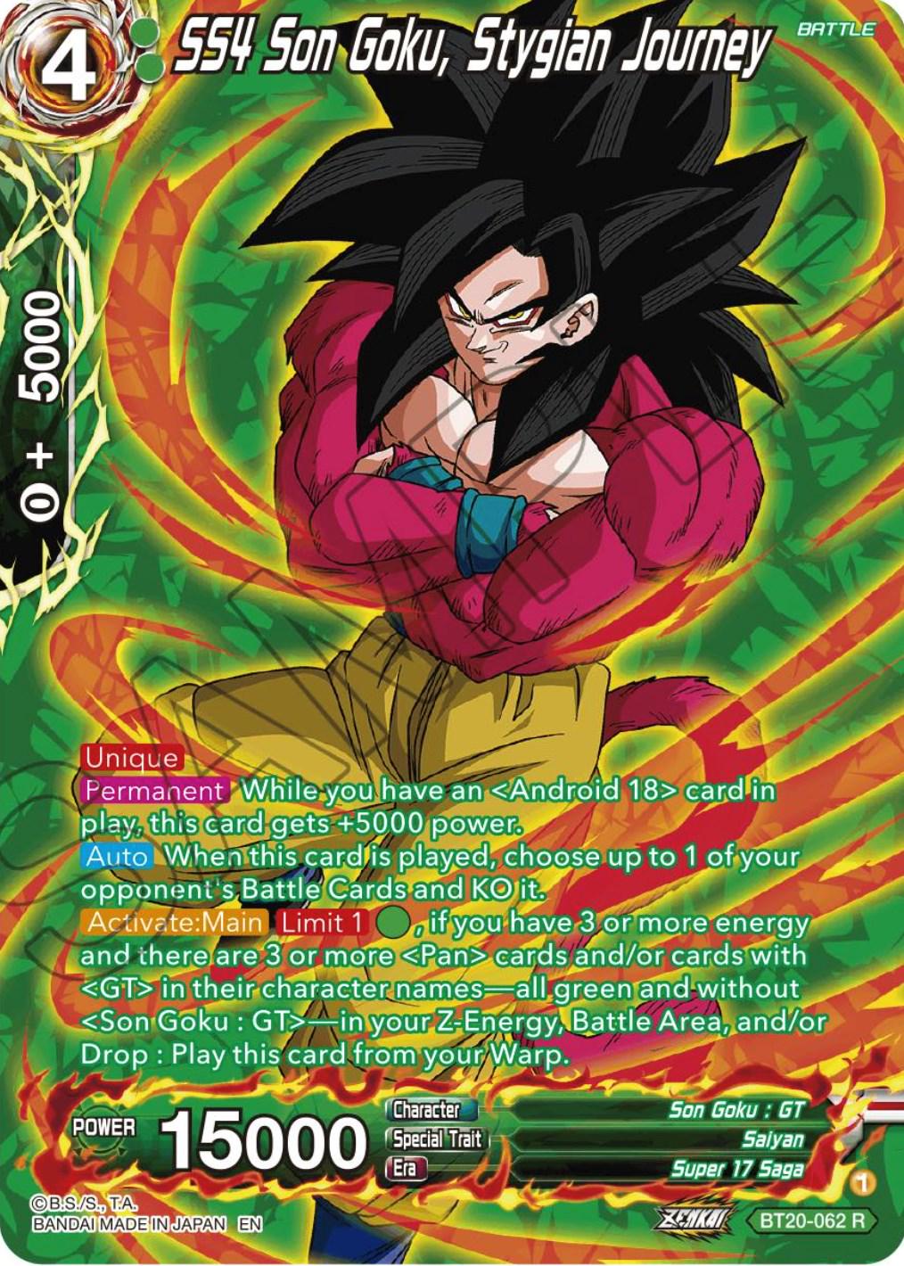 SS4 Son Goku, Stygian Journey [Silver Foil] BT20-062