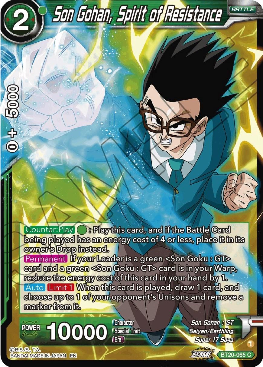 Son Gohan, Spirit of Resistance BT20-065