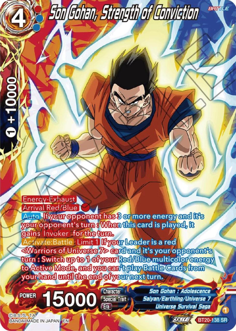 Son Gohan, Strength of Conviction [Silver Foil] BT20-138