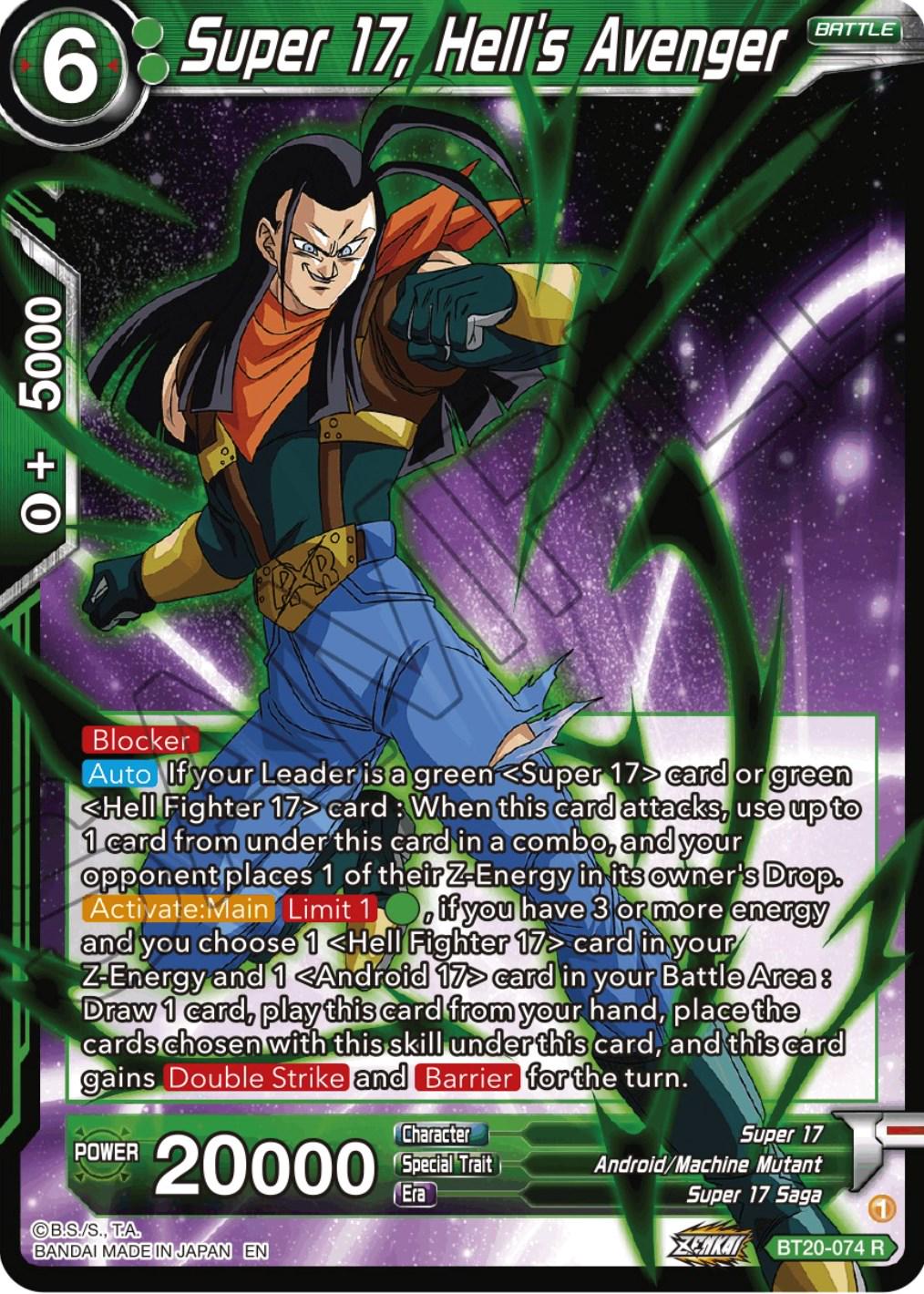 Super 17, Hell's Avenger BT20-074