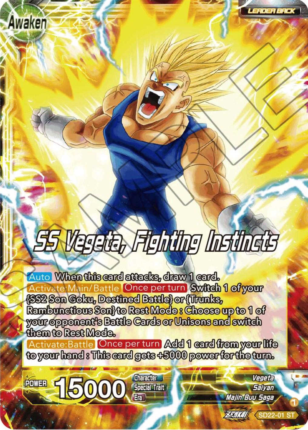 Vegeta // SS Vegeta, Fighting Instincts SD22-01