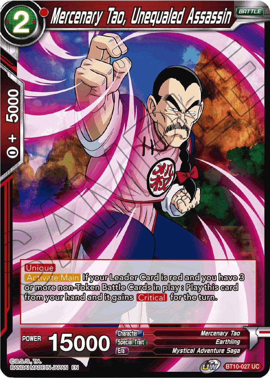 Mercenary Tao, Unequaled Assassin BT10-027