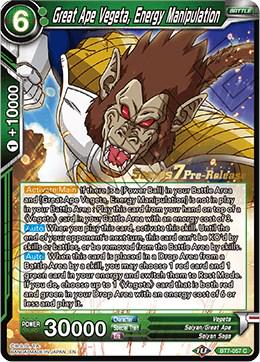 Great Ape Vegeta, Energy Manipulation BT7-057