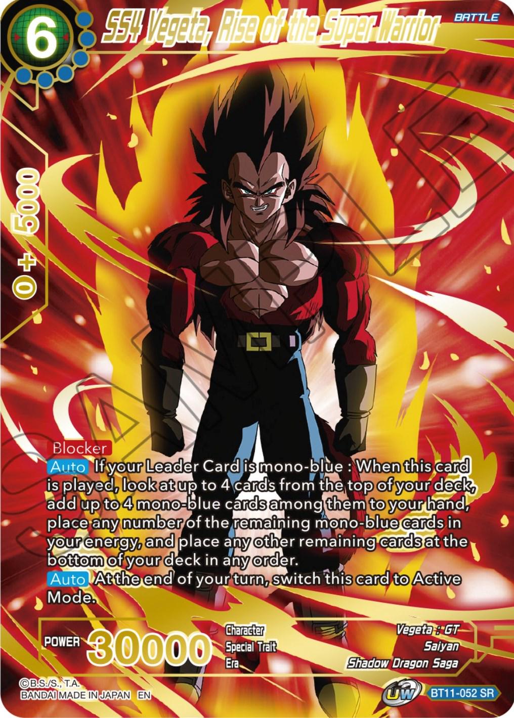 SS4 Vegeta, Rise of the Super Warrior BT11-052