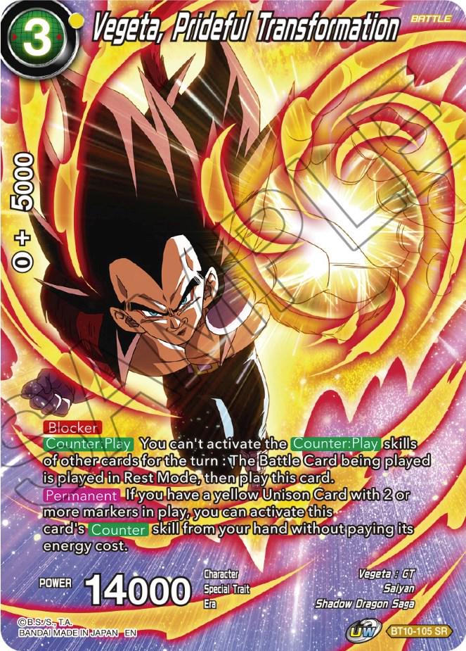 Vegeta, Prideful Transformation BT10-105