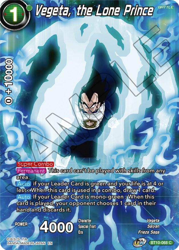 Vegeta, the Lone Prince BT10-068