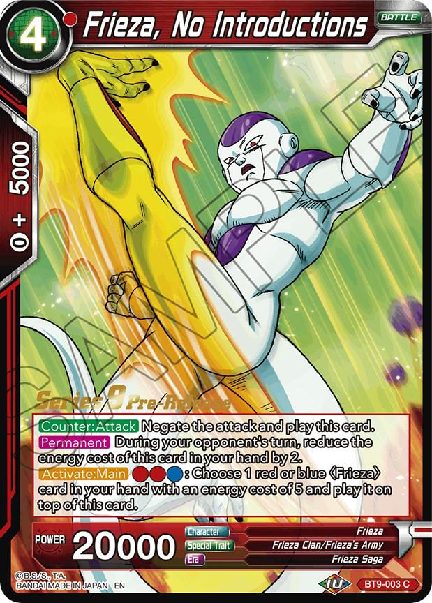 Frieza, No Introductions BT9-003