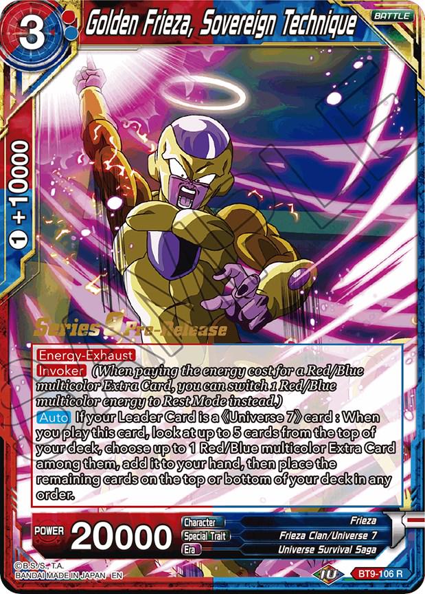 Golden Frieza, Sovereign Technique BT9-106