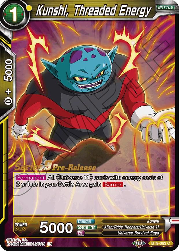 Kunshi, Threaded Energy BT9-063