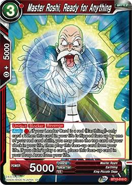 Master Roshi, Ready for Anything BT12-010