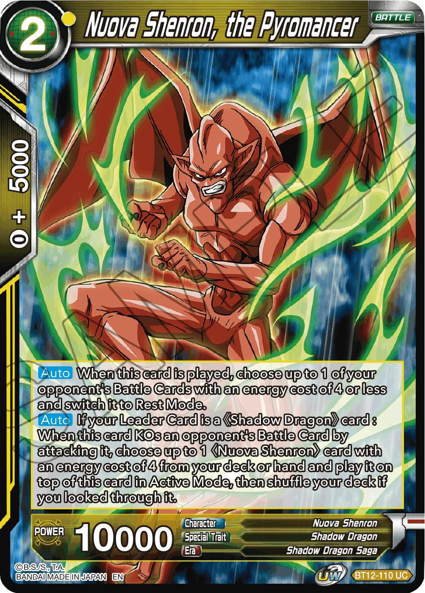 Nuova Shenron, the Pyromancer BT12-110