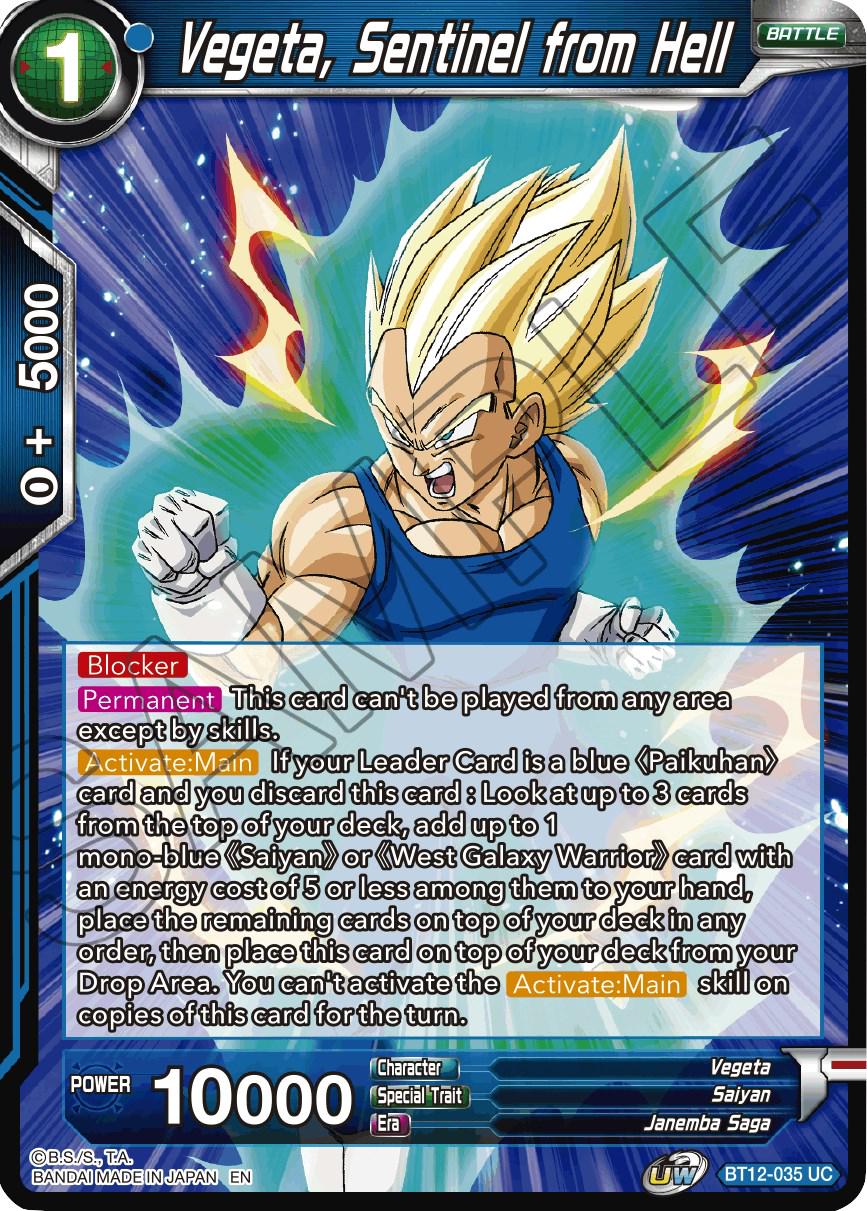 Vegeta, Sentinel from Hell BT12-035