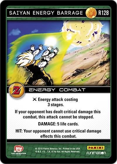 Saiyan Energy Barrage R128