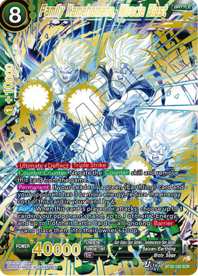 Family Kamehameha, Miracle Blast [SCR Foil] BT30-150