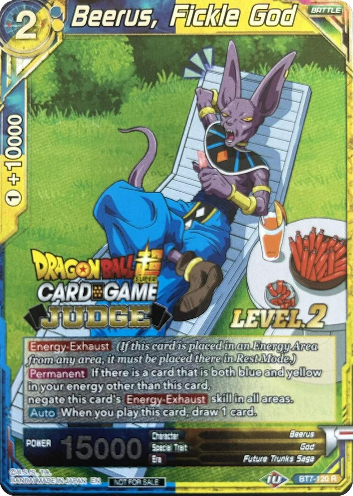 Beerus, Fickle God [Level 2] BT7-120